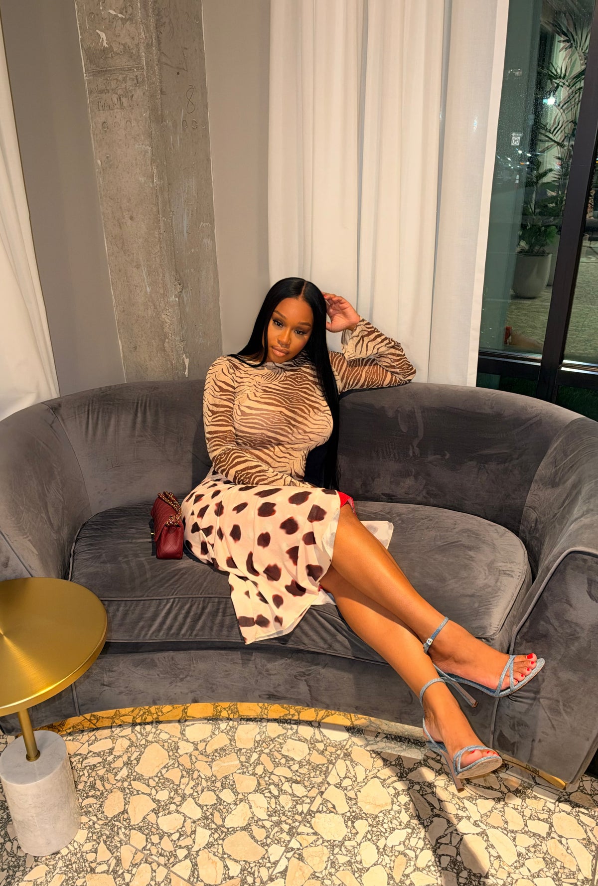 Prints On Prints Wrap Skirt