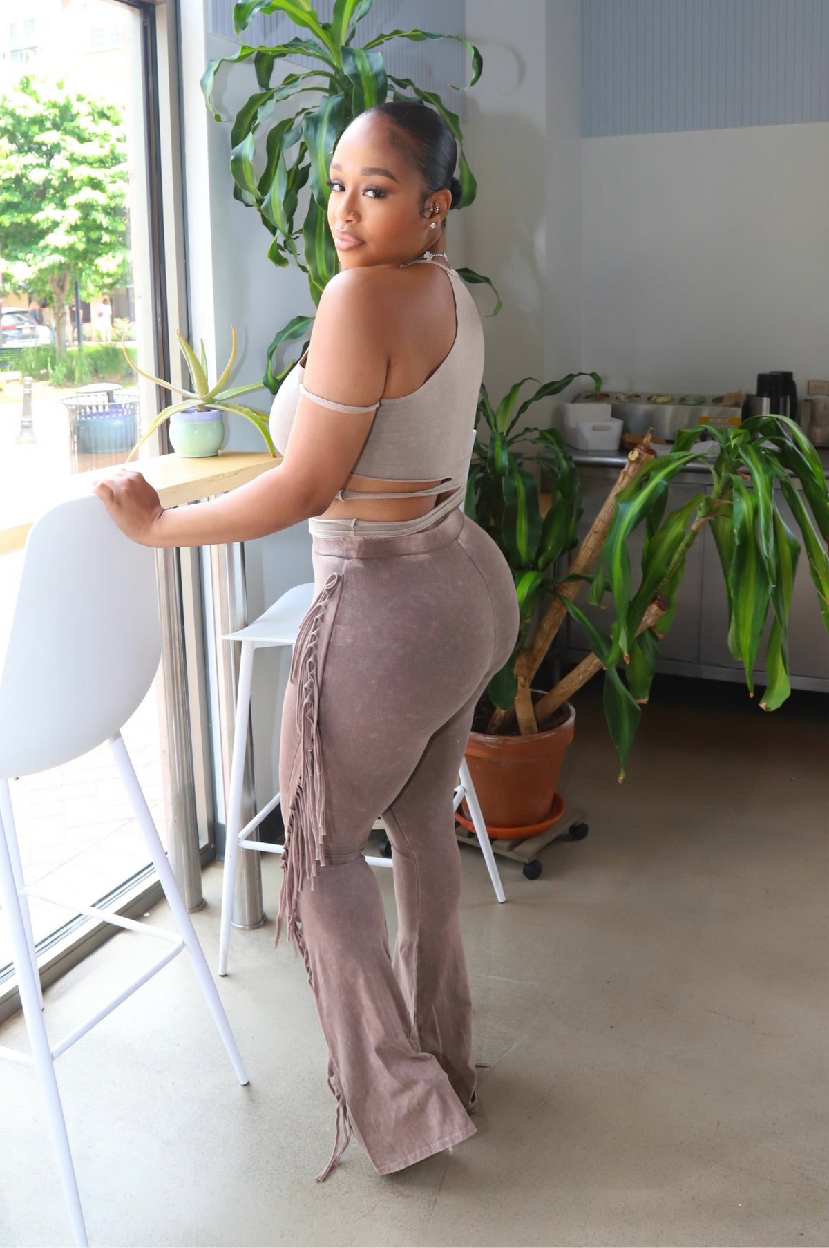 Fringe Flare Pants