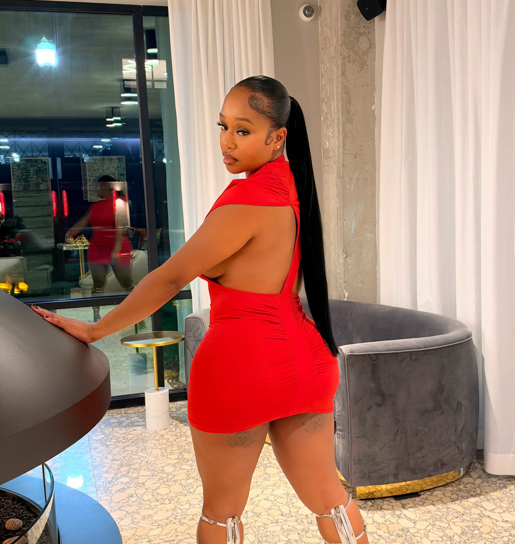 Red Flag Mini Dress