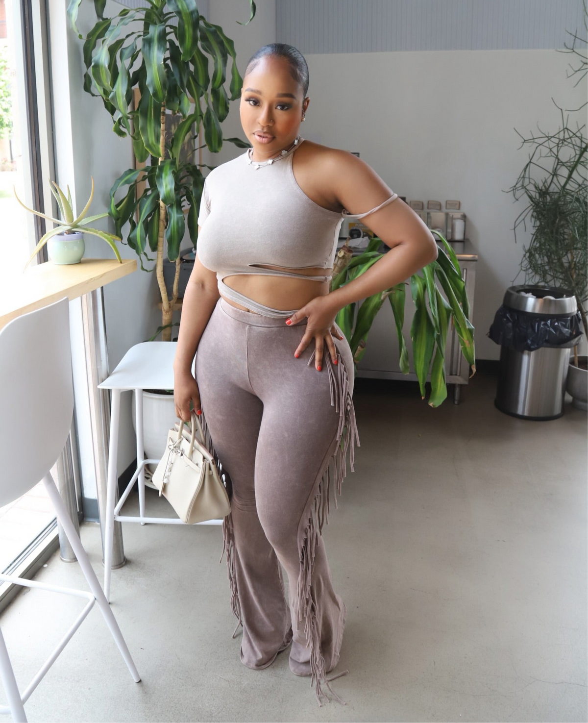 Fringe Flare Pants